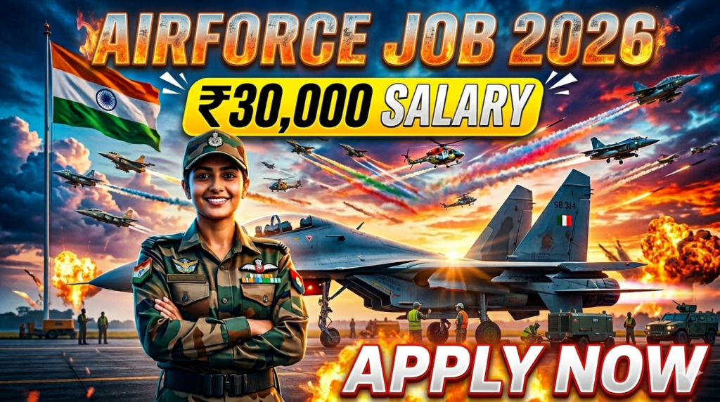 Indian Air Force Recruitment 2026 | Agniveervayu Sports Entry ಸಂಪೂರ್ಣ ಮಾಹಿತಿ | ₹30,000 Salary + Apply Now (Last Date Soon)