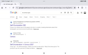 Census 2027 Self Enumeration